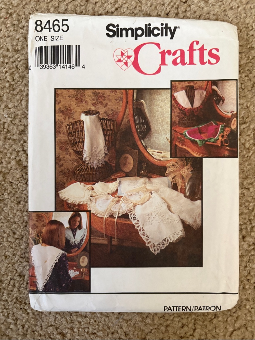Vintage Simplicity Pattern 8465 for Misses’ Collars